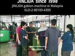 উচ্চ গতির GLD-2-80100-4300 গ্যাবিয়ন জাল মেশিন শক্তি 30KW