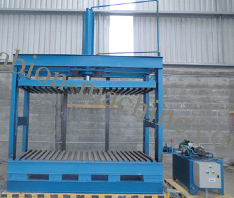 কেনা ভারি দায়িত্ব জলবাহী Gabion মেষ Gabion বক্স টিপলে জন্য প্যাকিং মেশিন অনলাইন উত্পাদন