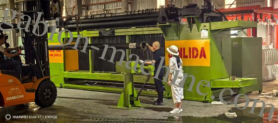 কেনা ভারী দায়িত্ব স্বয়ংক্রিয় হেক্সাগোনাল গ্যাবিয়ন জাল উত্পাদন লাইনঃ নদীর তীরে সুরক্ষা এবং হাইড্রোলিক ইঞ্জিনিয়ারিং জন্য উচ্চ গতির মেশিন অনলাইন উত্পাদন