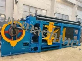 কেনা কম আওয়াজ 195 মি/ঘন্টা স্বয়ংক্রিয় গ্যাবিয়ন মেশিন 84*110 মিমি স্টোন কেজ তারের জাল অনলাইন উত্পাদন